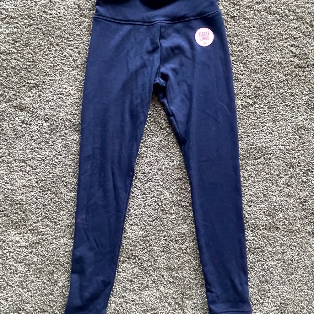 Justice girls blue leggings.